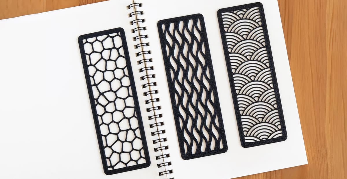 Image of Cool Things to 3D Print: Minimal Linework Bookmarks