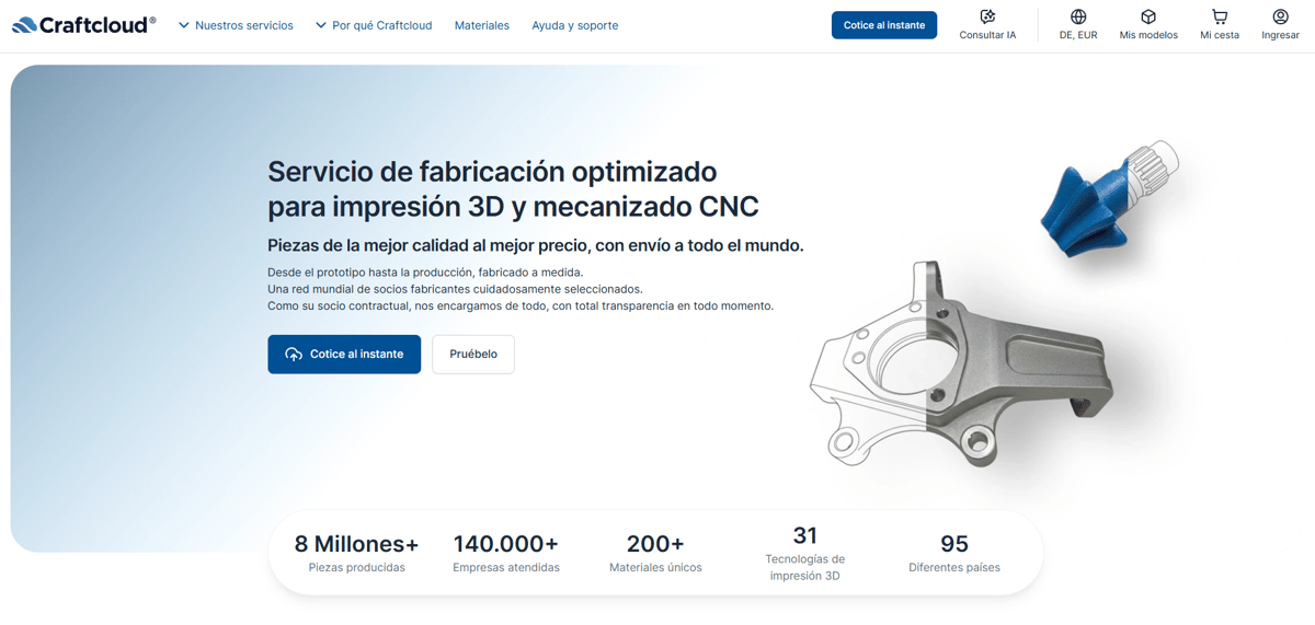 Imagen de Servicio de impresión 3D online / impresión 3D por encargo: Craftcloud