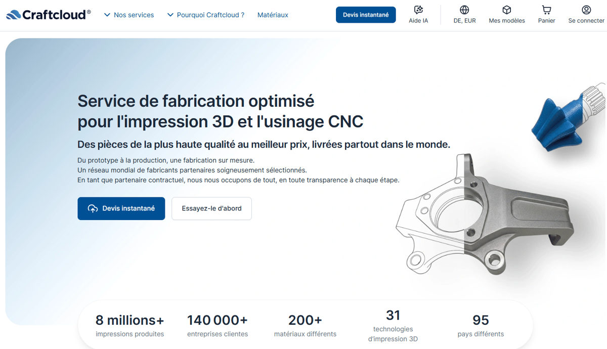 Photo de Service d'impression 3D en ligne (particuliers et professionnels): Craftcloud