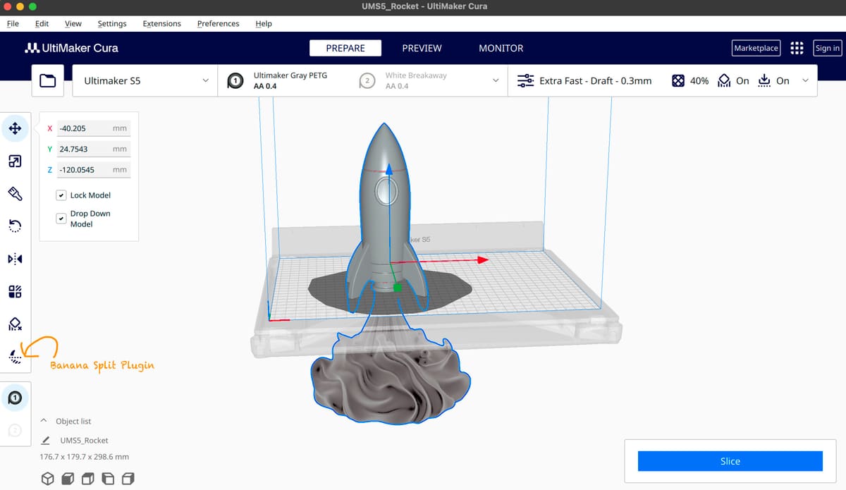 Image of How to Split a Model in Slicer Software: Split/Cut Models in Cura Slicer