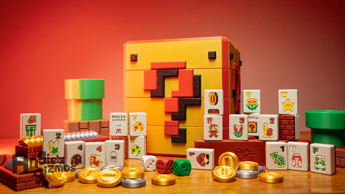 Image of Cool Things to 3D Print: 8-Bit Mahjong Set