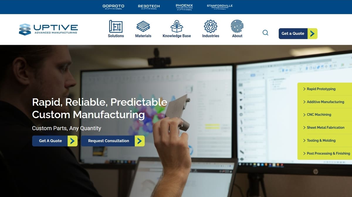 Image of Parts On Demand: Top Online 3D Printing Services: Uptive