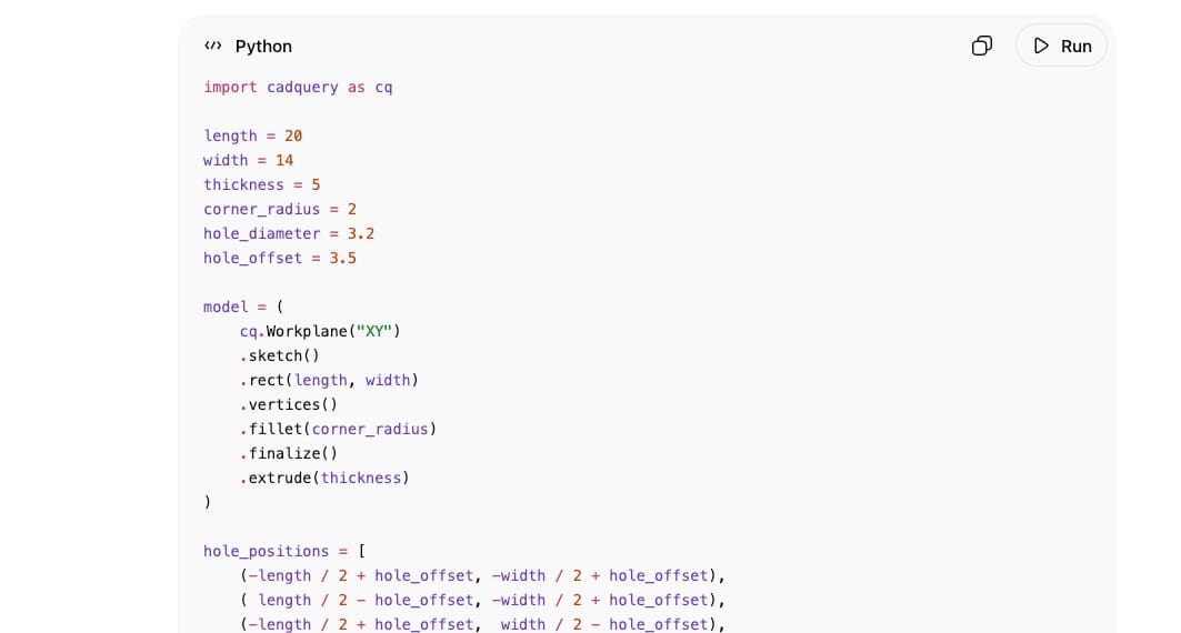 Image of AI for Script-Based 3D Design: AI-assisted script-based CAD in practice (tool landscape)