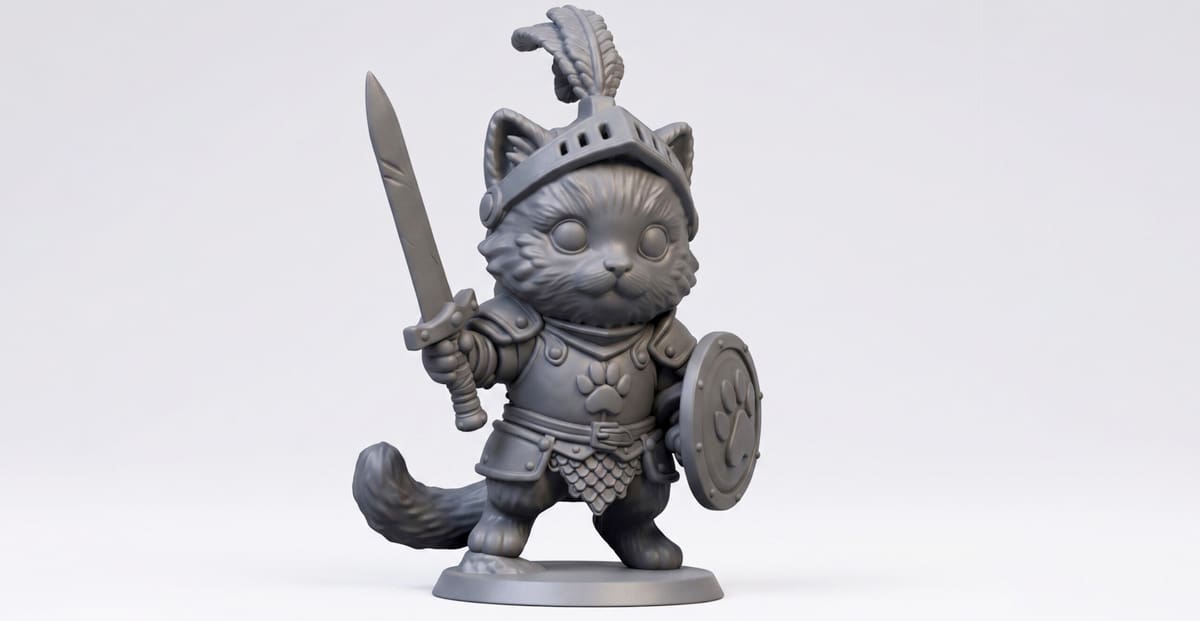 Image of cost of ordering a 3D print: 1. 10-cm Miniature or Figurine