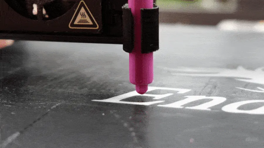 The Dial-Indicator is used to show height differences between the nozzle and the bed
