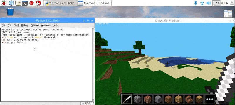 A whole heap of TNT blocks made in Minecraft with the Raspberry Pi